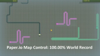 Paper.io Map Control: 100.00% World Record