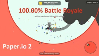 Paper.io 2 Map Control: 100.00% Battle Royale New