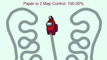 Paper.io 2 Imposter [Among Us] Map Control: 100.00%