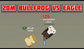 Deeeep.io - 1M Bullfrog vs Eagle | Highscore