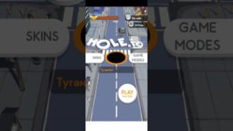 I reached the max level in hole.io!