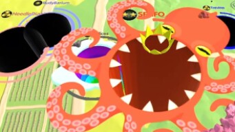 Hole.io Map Control: 100.00% - Time Mode Big Hole WORLD RECORD #295