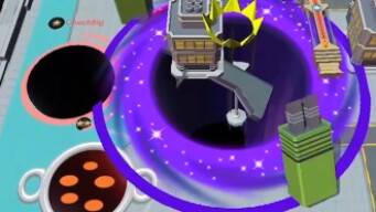 Hole.io Map Control: 100.00% - Time Mode Big Hole WORLD RECORD #320