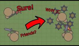 Moomoo.io Wanna Be Friends Troll! + Some Decent 4v1's!