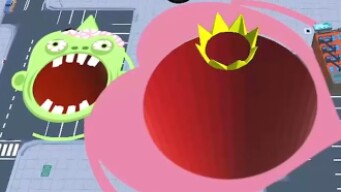 Hole.io Map Control: 100.00% - Time Mode Big Hole WORLD RECORD #323