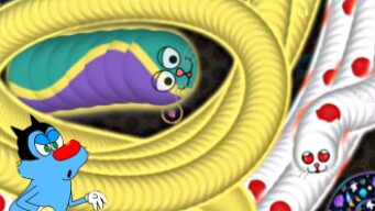 New Wormate.io Best gameplay high score OGGY JACK in Hindi Saamp Wala game