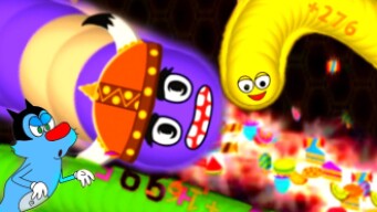 Saamp Wala game Wormate.io  biggest slither Snake OGGY JACK in Hindi