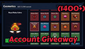 ZombsRoyale.io Account Giveaway (1400+) Stacked