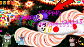 Wormate.io Big Moments Snake game OGGY and Jack in Wormate io