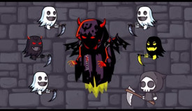 ARMY OF GHOSTLY REAPER VS BOSS BATTLE GAME PLAY in EvoWorld