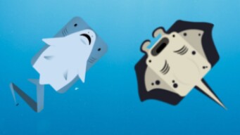 Manta and thresher shark are insane in deeeep.io