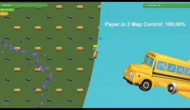 Paper.io 3 Map Control: 100.00% [Bus] World Epic Kills