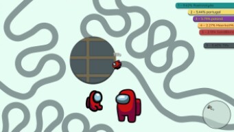 Paper.io 3 Map Control: 100.00% Imposter [Among Us]
