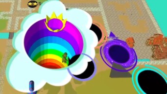 Hole.io Map Control: 100.00% - Time Mode Big Hole WORLD RECORD #382