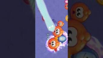 Worms zone io, slither Io gameplay#shorts