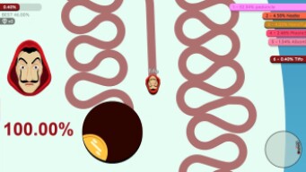 Paper.io 2 Map Control: 100.00% [Money Heist]