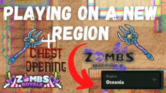 Playing on NEW REGION & Chest opening | ZombsRoyale.io