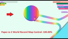 Paper.io 2 World Record Map Control: 100.00%