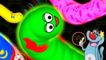 wormate.io / Top trolling worms fastest way snake game / OGGY with Jack