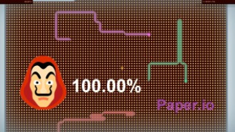 Paper.io Map Control: 100.00% [Money Heist]