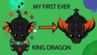 mope.io: MY FIRST EVER KING DRAGON