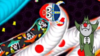 Funny moments Epic worms / Snake game / wormate.io / Gameplay OGGY with Jack