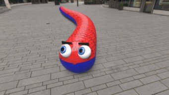 wormet io slither io with spiderman season 3