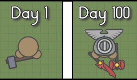 I Survived 100 Days In Hacker Infested Hardcore Moomoo.io.