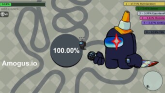 Paper.io 2 [Amogus.io] Map Control: 100.00% Black Imposter