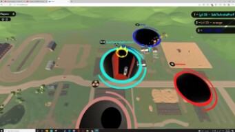 half the colors of the rainbow. hole.io