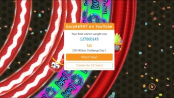 Wormate.io LIVE | 100 Million Score Challenge Farm Part 1 | LIVE Gary6947 YT