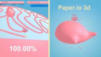 Paper.io 3d Map Control: 100.00% World Record 2:00 Min