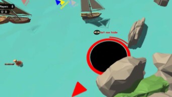 were hiding from the pirates, hole.io