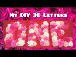 How to make DIY 3D Letters and Different designs of flowers || Lordz Vlogs