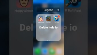 Hole io delete in your my mobile