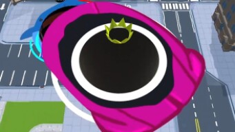 Hole.io Map Control: 100.00% -  Big Hole WORLD RECORD #446