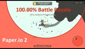 Paper.io 2 Map Control: 100.00% Battle Royale New