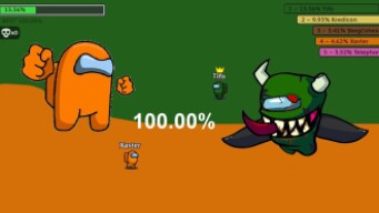 Paper.io 2 Among Us [Amogus.io] Map Control: 100.00% [Professional]