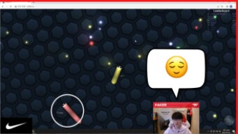 Faker meets "T1Win" on slither.io
