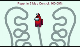 Paper.io 2 Imposter [Among Us] Map Control: 100.00%