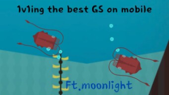 [Deeeep.io] 1v1ing the best GS on mobile(Ft.moonlight)