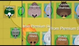 Rare animals I got while farming for the Shaheen - Mope.io
