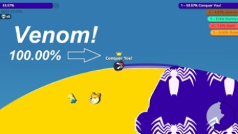 Paper io 2 [Venom] Map Control: 100.000% Venom Good or Evil?