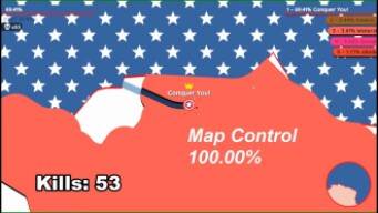 Paper io 2 [Captain America] Map Control: 100.00% 83 Kills, This is NOT an Instant Win
