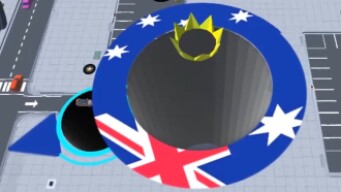 Hole.io Map Control: 100.00% -  Big Hole WORLD RECORD #16