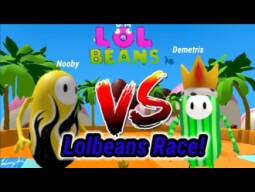 Nooby Vs Demetris In A Race! (Lolbeans.io)