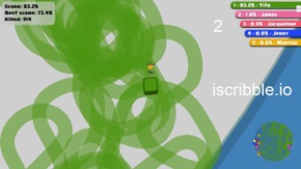 Paper.io 2  [iscribble.io] Map Control: 100.00%