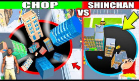 SHINCHAN vs CHOP in HOLE.IO in hindi gameplay | Shinchan franklin pinchan chop hole io