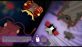 Normal Colossal Squid Montage + WEREWOLF BLOODBATH! - Deeeep.io Halloween Event Skins Gameplay