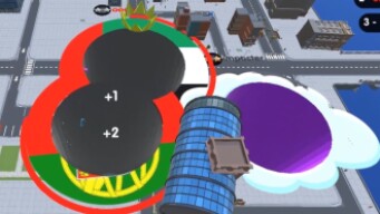 Hole.io Map Control: 100.00% -  Big Hole WORLD RECORD #33